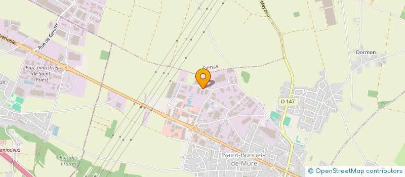 localisation de l'entreprise TECH MENUISERIES INDUS  SAINT-BONNET-DE-MURE