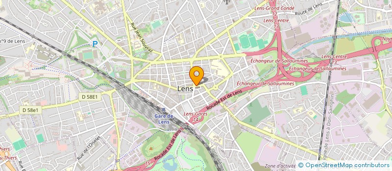 localisation de l'entreprise TECH MET à LENS