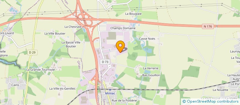 localisation de l'entreprise TECH'METAUX 35 à MINIAC-MORVAN