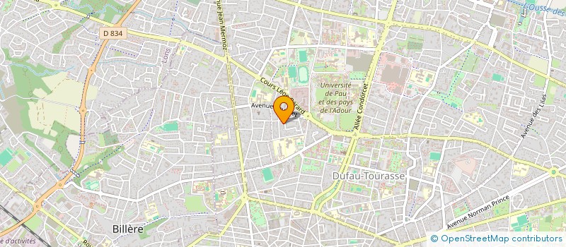localisation de l'entreprise TECH NETTOYAGE à PAU