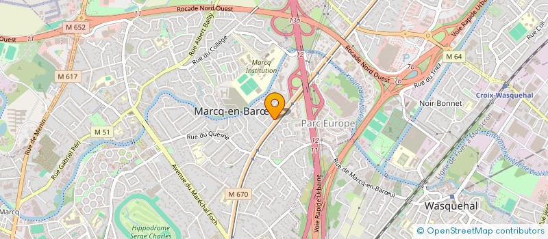 localisation de l'entreprise TECH-NORD à MARCQ-EN-BARŒUL