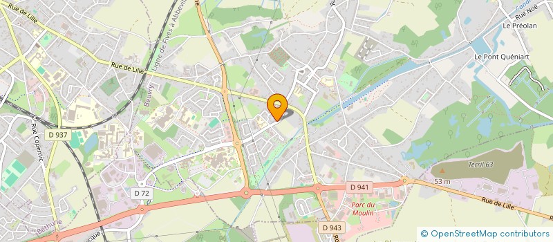 localisation de l'entreprise TECH NOUVELLES DOMAINE DIABETOLOGIE  BEUVRY