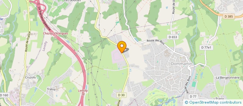 localisation de l'entreprise TECH O  DOMMARTIN