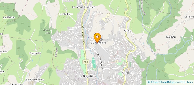 localisation de l'entreprise TECH ON FLY  SORBIERS