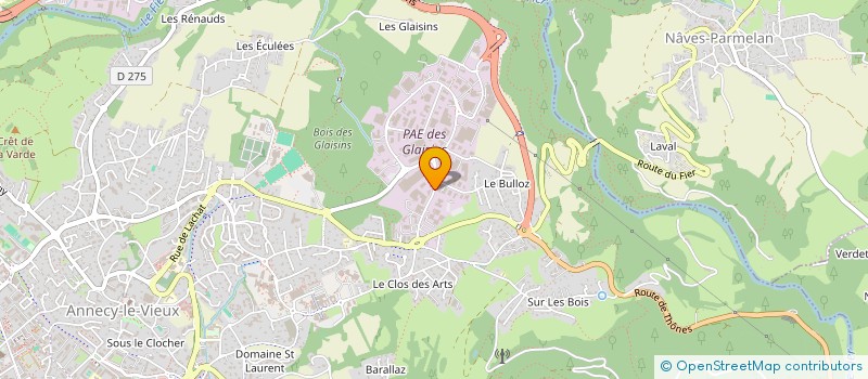 localisation de l'entreprise TECH ORGANISAT OPTIMISAT LEMANIQUES à ANNECY