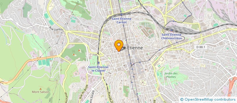 localisation de l'entreprise TECH PC  SAINT-ETIENNE