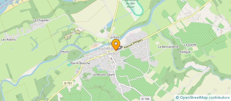 localisation de l'entreprise TECH PROJET CONSEIL à ROCHEFORT-SUR-LOIRE