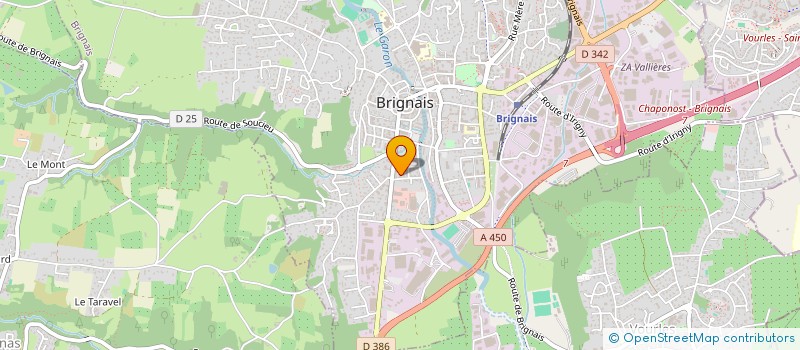 localisation de l'entreprise TECH SERVICE à BRIGNAIS