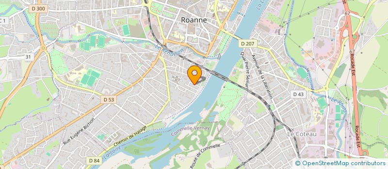 localisation de l'entreprise TECH TABLET à ROANNE
