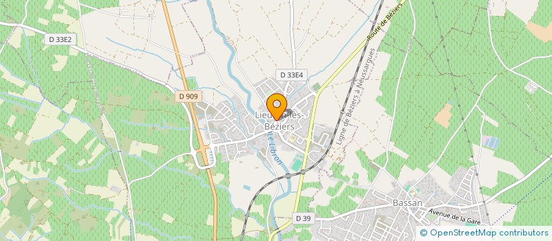 localisation de l'entreprise TECH UP  LIEURAN-LES-BEZIERS