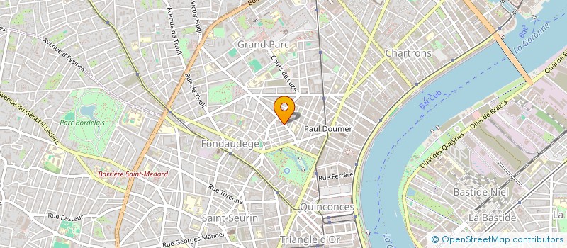 localisation de l'entreprise TECH'WORK BUREAUTIQUE à BORDEAUX