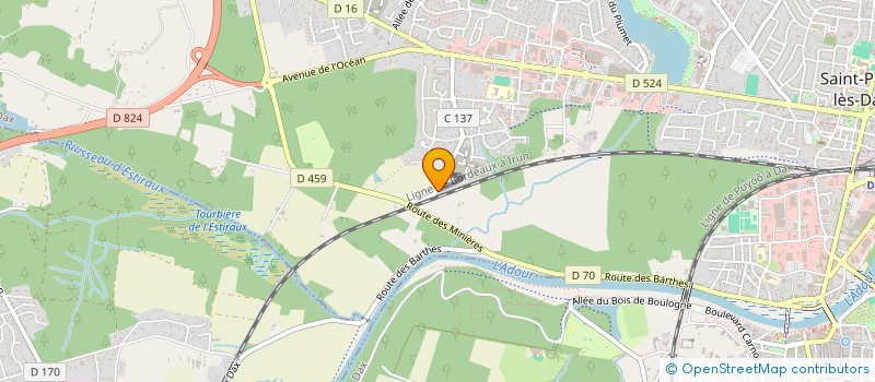 localisation de l'entreprise TECH XPRESS  SAINT-PAUL-LES-DAX