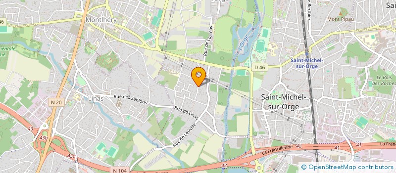 localisation de l'entreprise TECH3M à LONGPONT-SUR-ORGE