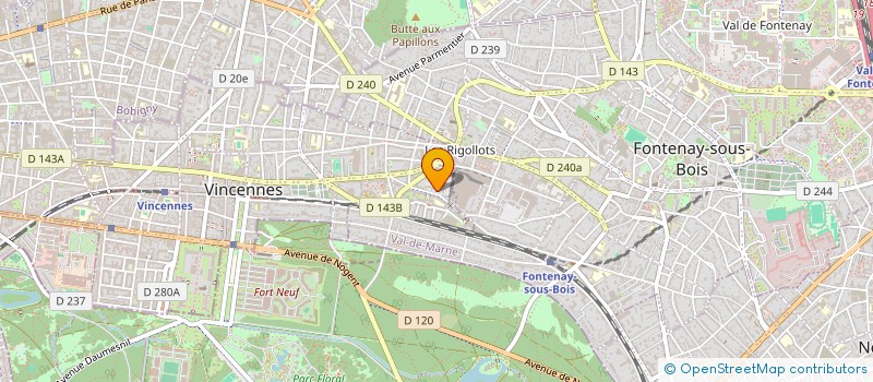 localisation de l'entreprise TECHASIE INVEST à VINCENNES