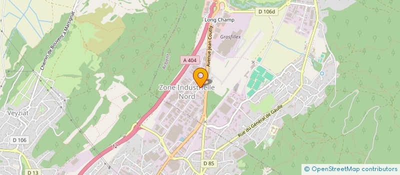 localisation de l'entreprise TECHCHOC à OYONNAX