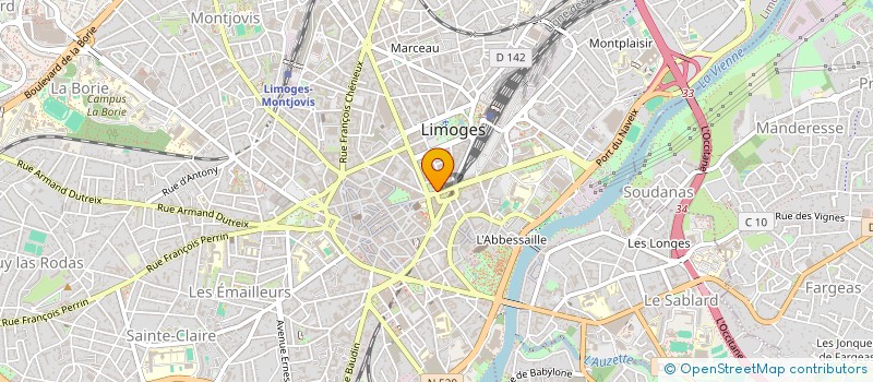localisation de l'entreprise TECHDAL FRANCE à LIMOGES