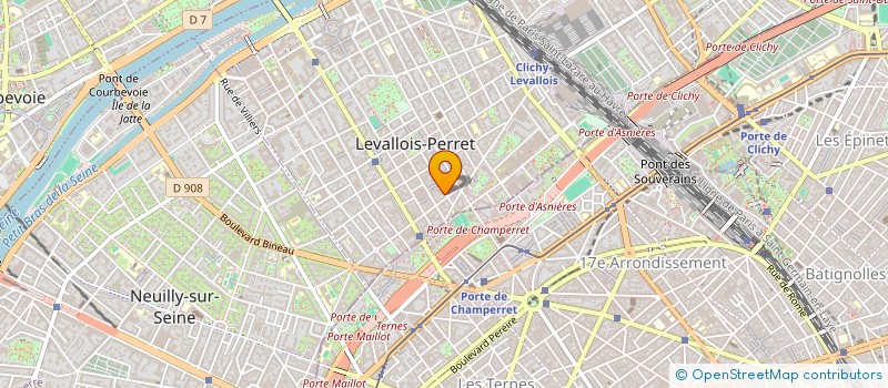 localisation de l'entreprise TECHDEFI à LEVALLOIS-PERRET
