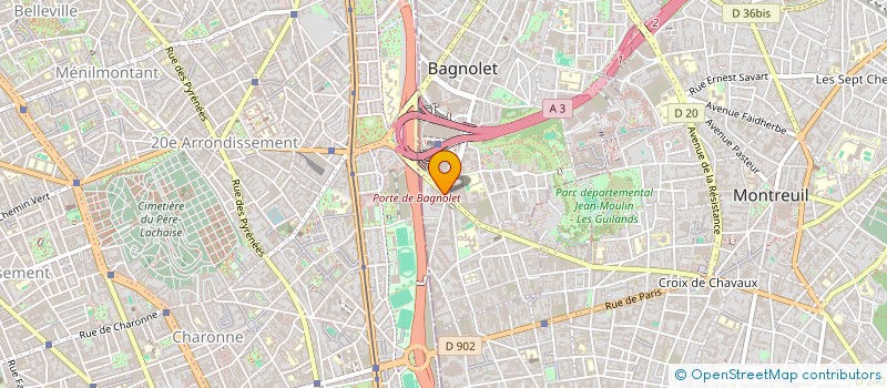 localisation de l'entreprise TECHDOOR à BAGNOLET