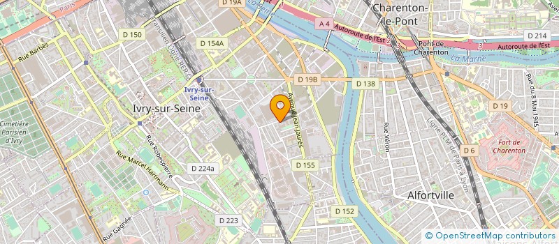 localisation de l'entreprise TECHFIBRES  IVRY-SUR-SEINE