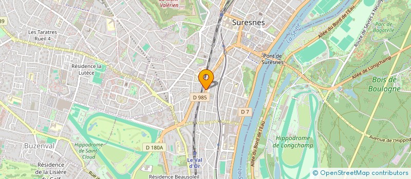 localisation de l'entreprise TECHFIELD à SURESNES
