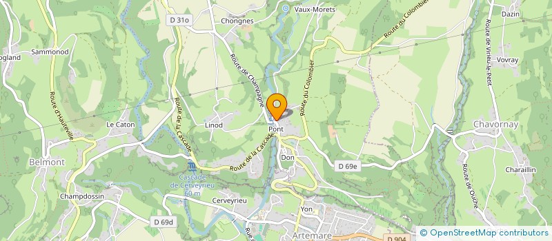 localisation de l'entreprise TECHHYDROENERGY CHAUFFAGE à VALROMEY-SUR-SERAN