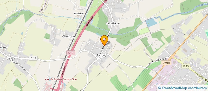 localisation de l'entreprise TECHLINE  JAUNAY-MARIGNY