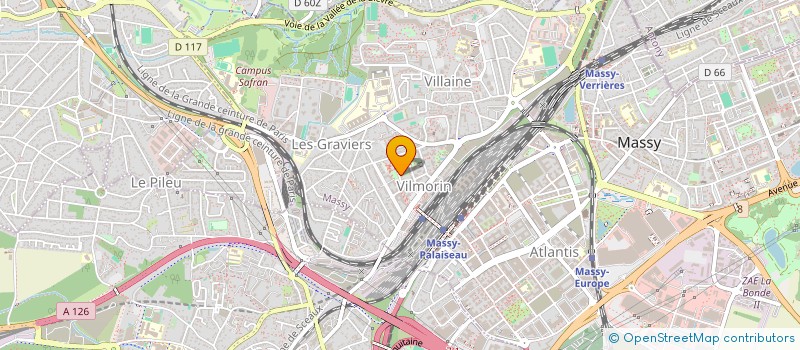localisation de l'entreprise TECHLY à MASSY