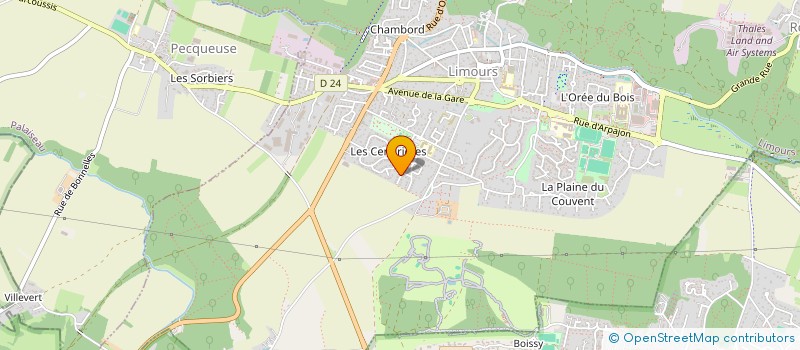 localisation de l'entreprise TECHMASYS à LIMOURS