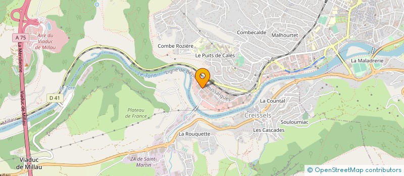 localisation de l'entreprise TECHMAY ETIQUETAGE à MILLAU