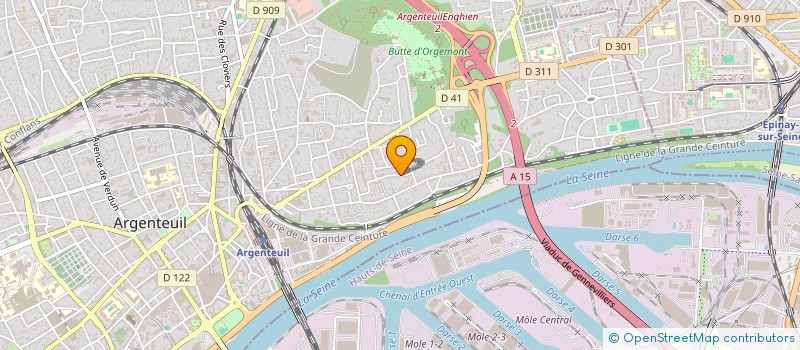 localisation de l'entreprise TECHMEDIAS à ARGENTEUIL