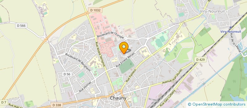 localisation de l'entreprise TECHN ELEC AUTOMAT INSTRUM INTERNAT à CHAUNY