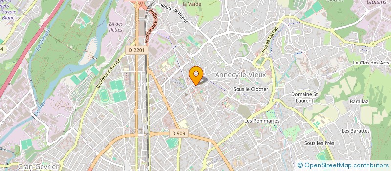 localisation de l'entreprise TECHN ELEC RENOV à ANNECY