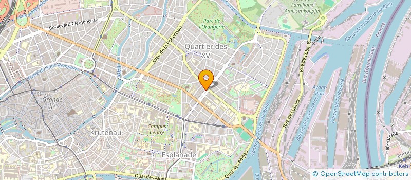 localisation de l'entreprise TECHN.ET ARCHITECT.HABITAT INDIVIDUEL  STRASBOURG