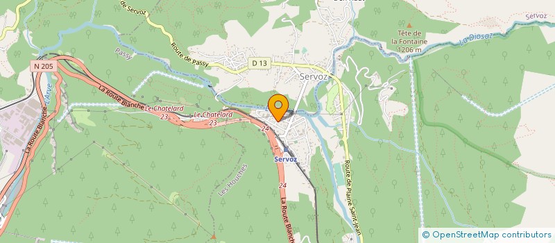 localisation de l'entreprise TECHN INDUST MODERN OSSATURE BOIS à LES HOUCHES