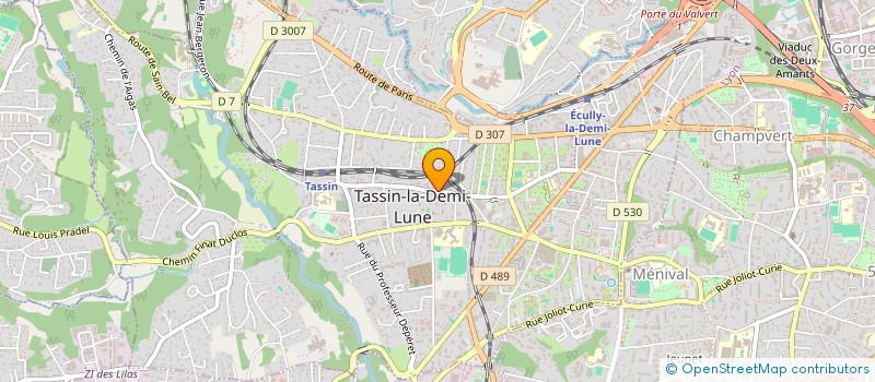 localisation de l'entreprise TECHN''O PISCINES  OULLINS-PIERRE-BENITE