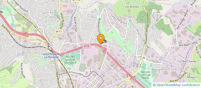 localisation de l'entreprise TECHN'OPEN à SAINT-ETIENNE