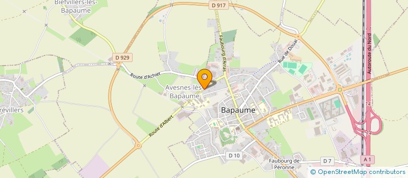 localisation de l'entreprise TECHNAGRI  BAPAUME