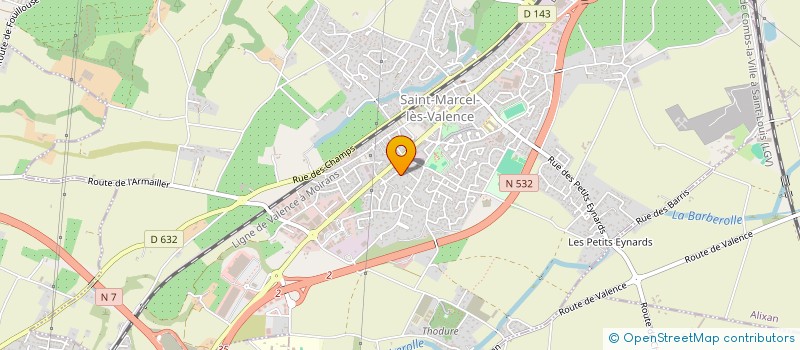 localisation de l'entreprise TECHNAM à SAINT-MARCEL-LES-VALENCE