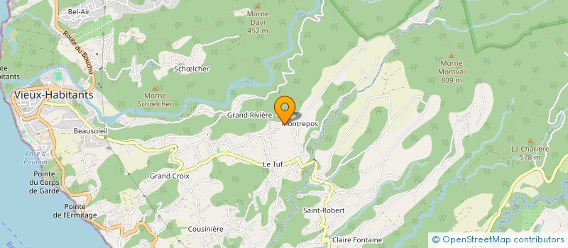 localisation de l'entreprise TECHNAUTOMAT  VIEUX-HABITANTS