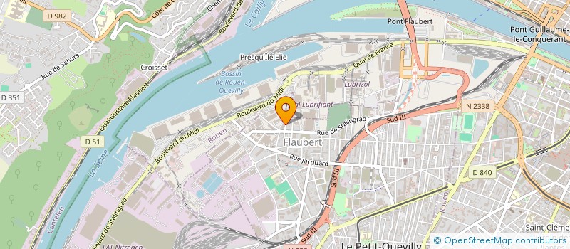 localisation de l'entreprise TECHNELEC à LE PETIT-QUEVILLY