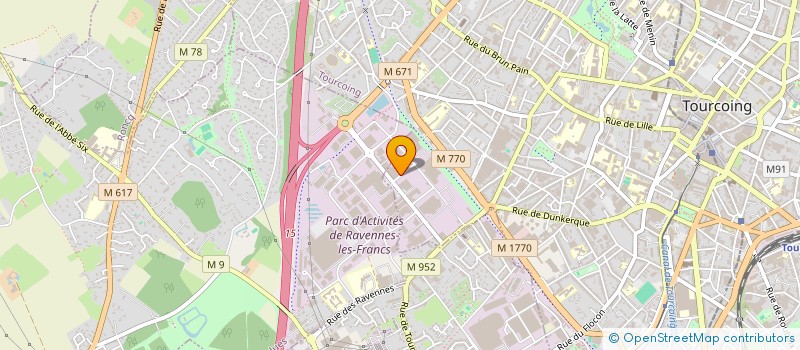 localisation de l'entreprise TECHNELEC BAT  TOURCOING