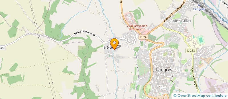 localisation de l'entreprise TECHNET à LANGRES