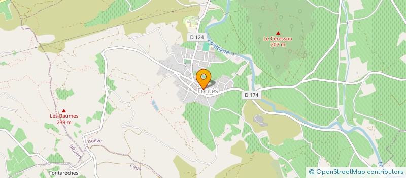 localisation de l'entreprise TECHNETT34  FONTES