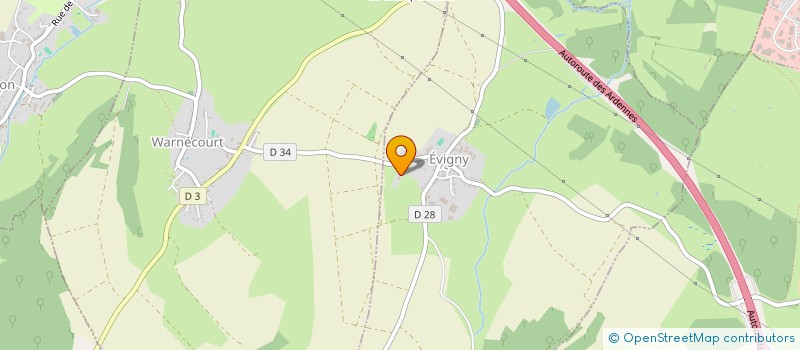localisation de l'entreprise TECHNI 08 à EVIGNY