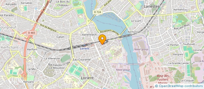 localisation de l'entreprise TECHNI APPLICATIONS à LORIENT
