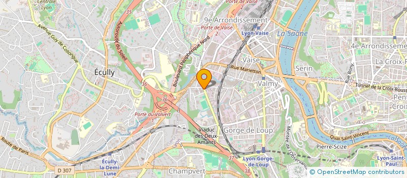 localisation de l'entreprise TECHNI BAT à LYON
