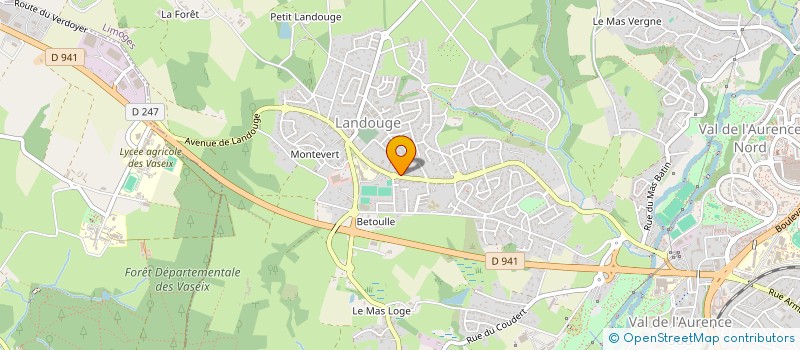 localisation de l'entreprise TECHNI-BAT à LIMOGES