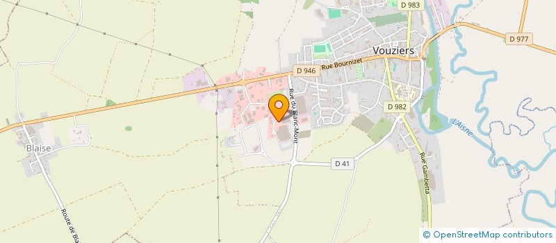 localisation de l'entreprise TECHNI BAT à VOUZIERS
