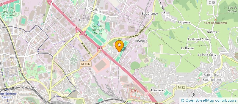 localisation de l'entreprise TECHNI BAT à SAINT-ETIENNE