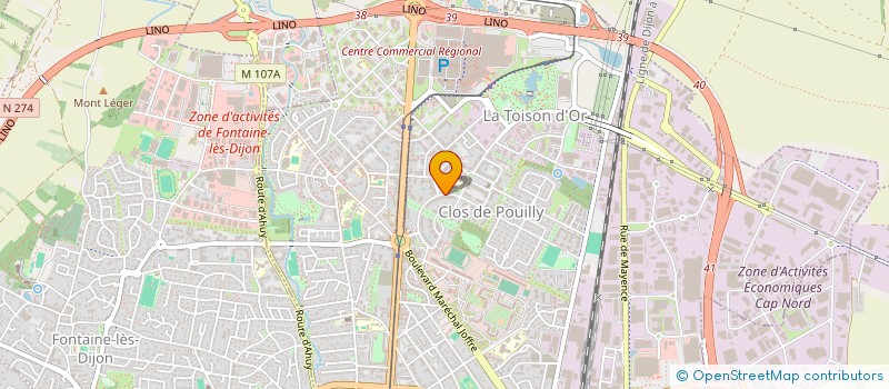 localisation de l'entreprise TECHNI BAT ISOLATION SARL à DIJON